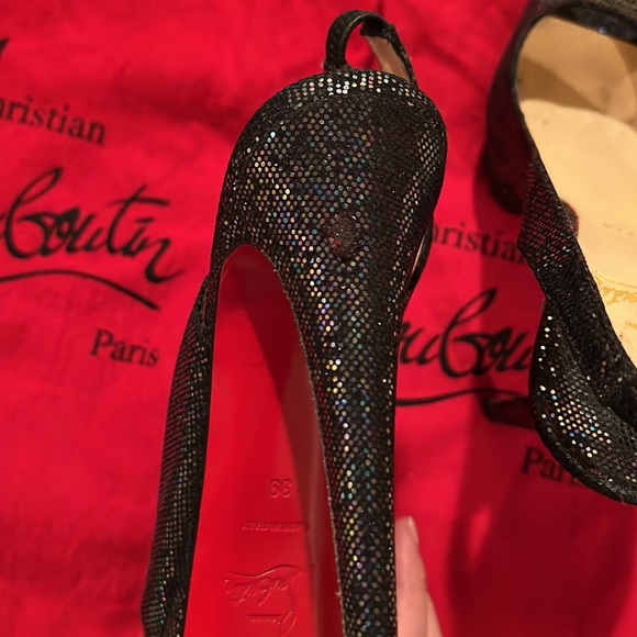 RARE Authentic 💎 Christian Louboutin 💎 Lady Peep Sling 150mm! Size 39 - Picture 8 of 8